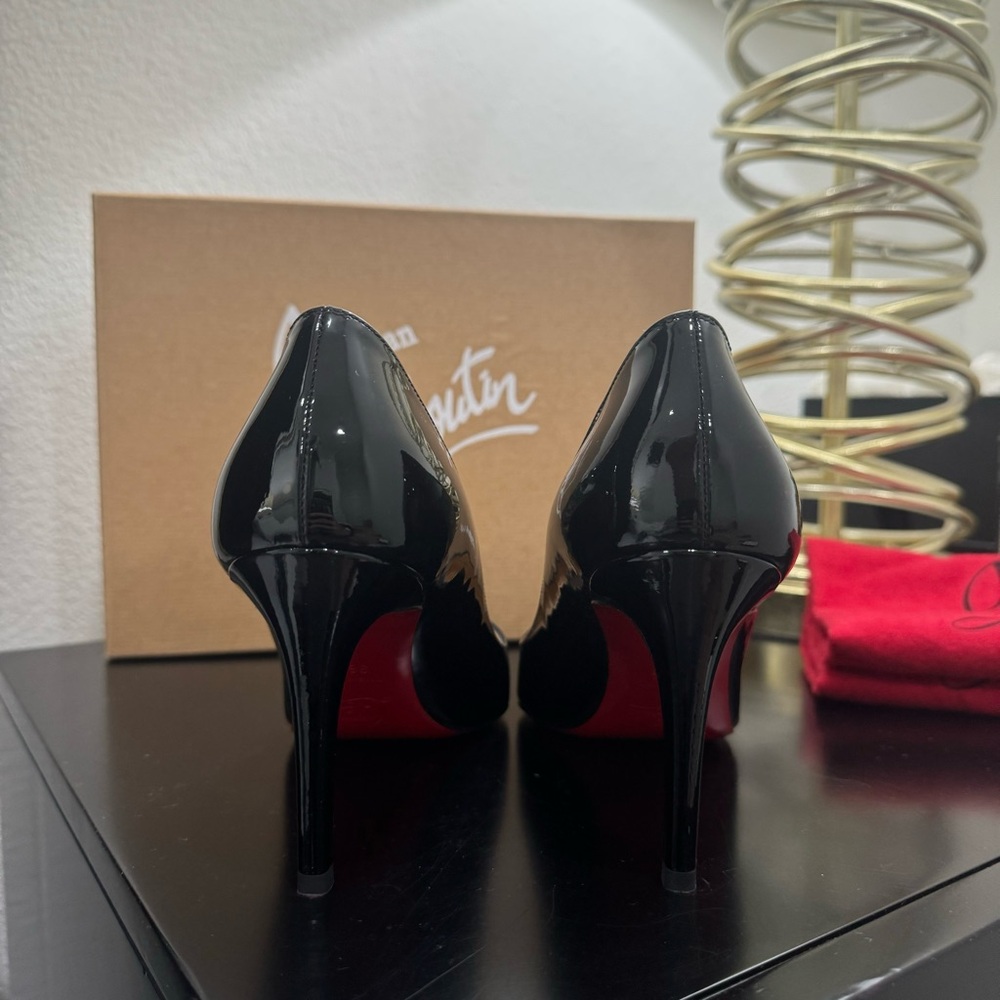 Christian Louboutin Pigalle Follies 85 Patent Black 36.5 - Picture 7 of 10